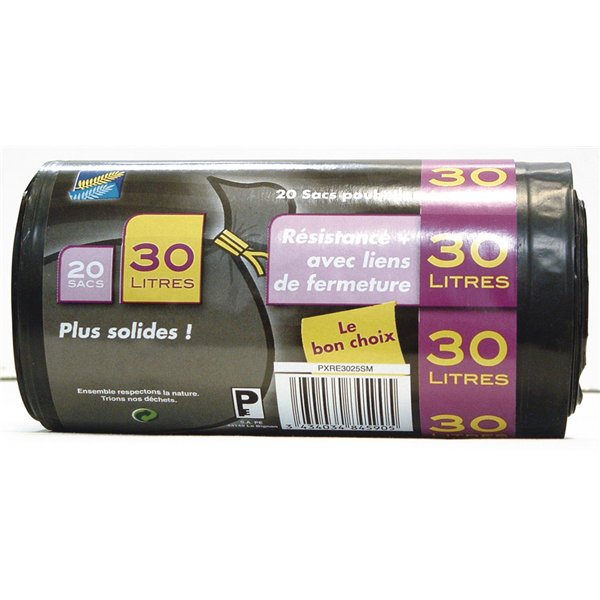 SPHERE - Sac poubelle renforcé - 30 L - x20 - 50 x70 cm