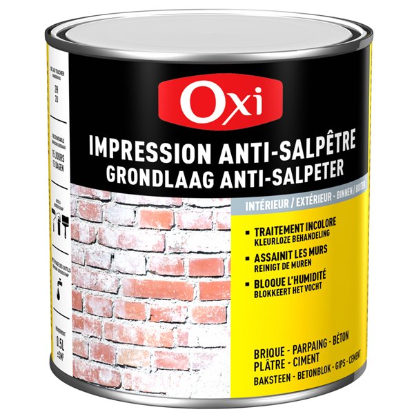 OXI - Anti salpêtre murs humides 0.5l