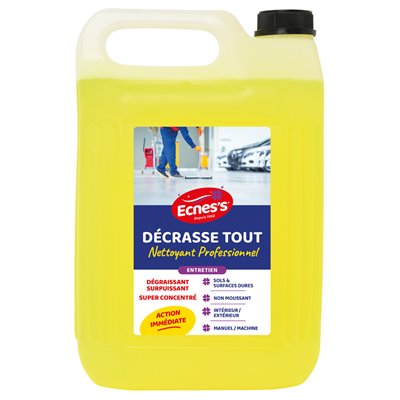 ECNESS - Nettoyant dégraissant Décrasse Tout concentré - 5 L