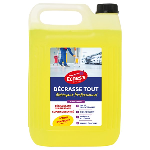 ECNESS - Nettoyant dégraissant Décrasse Tout concentré - 5 L