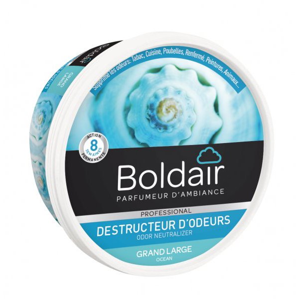 BOLDAIR - Gel destructeur d'odeurs 300 g - Parfum Océan