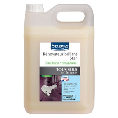 STARWAX - Cire ionisée sols carrelés Star 5L