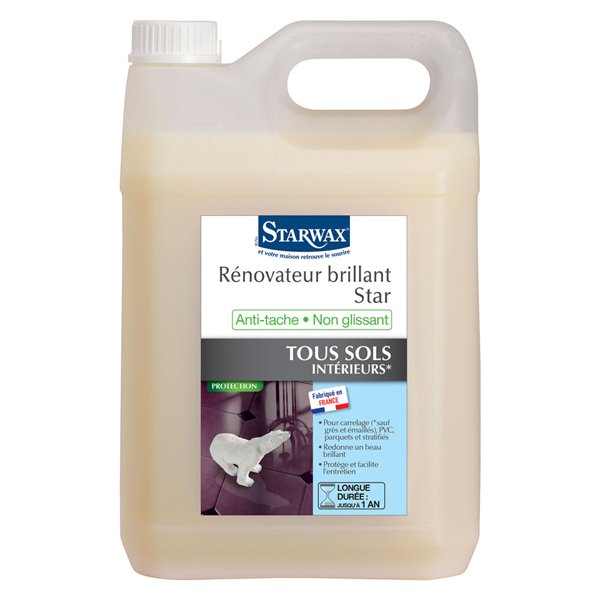 STARWAX - Cire ionisée sols carrelés Star 5L