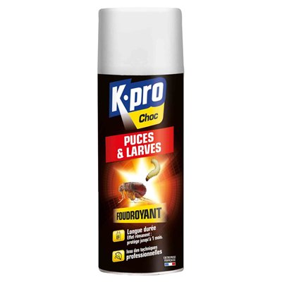 KAPO - Anti Puces et Larves Foudroyant Aérosol 400ml