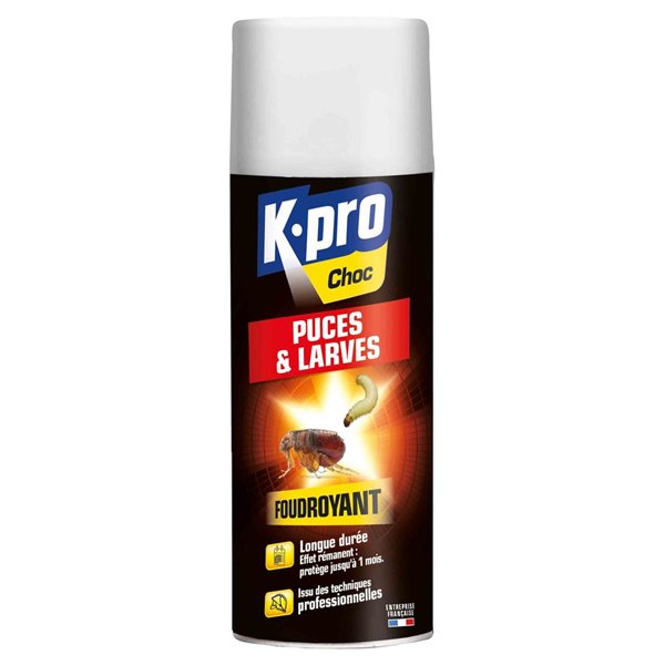KAPO - Anti Puces et Larves Foudroyant Aérosol 400ml