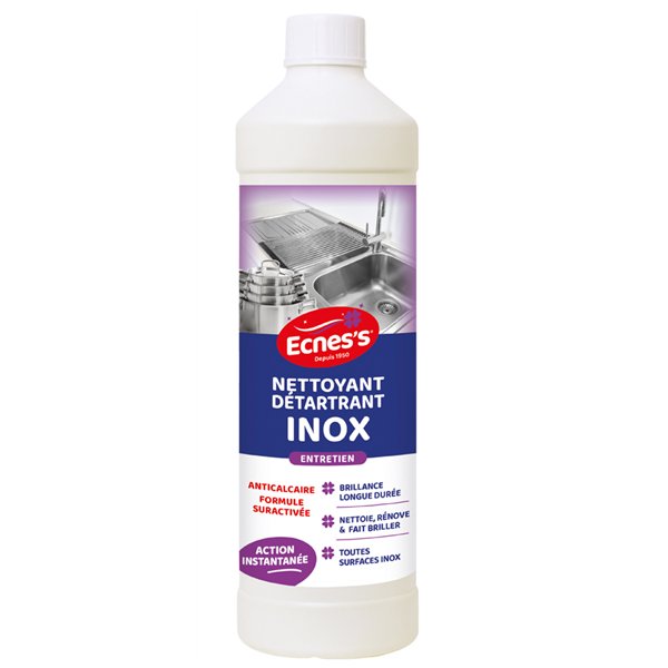 ECNESS - Nettoyant détartrant pour l'inox - 1 L