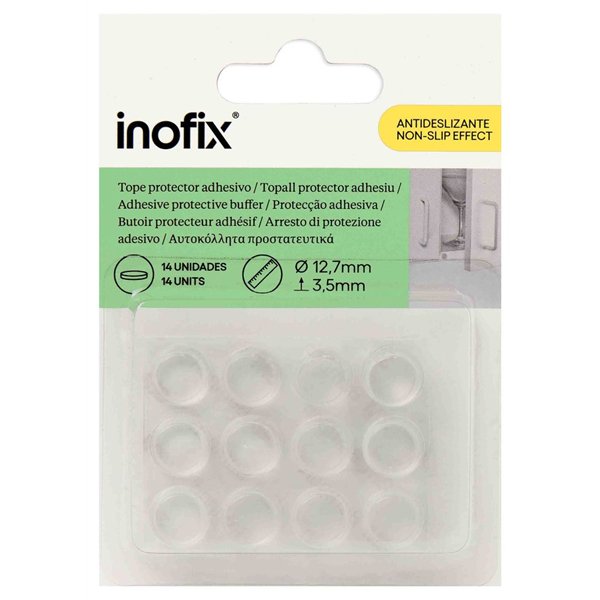 INOFIX - Tampon Protecteur Adhésif Lot de 12 Ø12.7mm