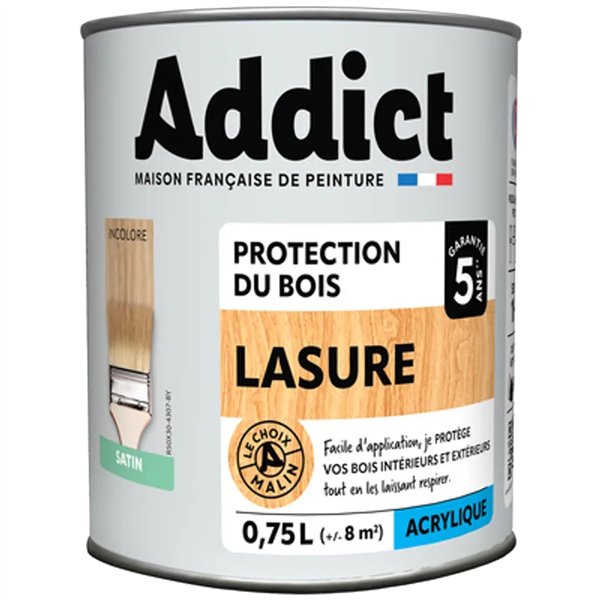 ADDICT - Addict Lasure Bois Acrylique Satin 0.75L