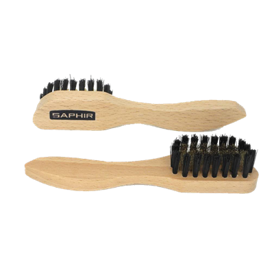 SAPHIR - Brosse Cuir daims Laiton 16cm