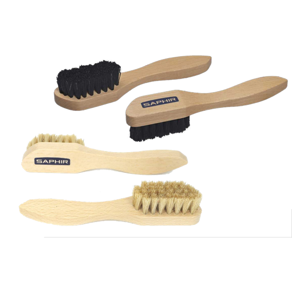 SAPHIR - Brosse Cuir Étaleur Noir 16cm