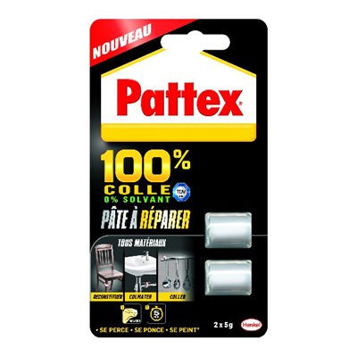 PATTEX - Pattex colle 100% pâte à réparer 2x5g