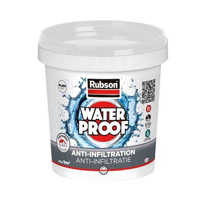 RUBSON - Anti Infiltrations Toutes Toitures Blanc 1kg