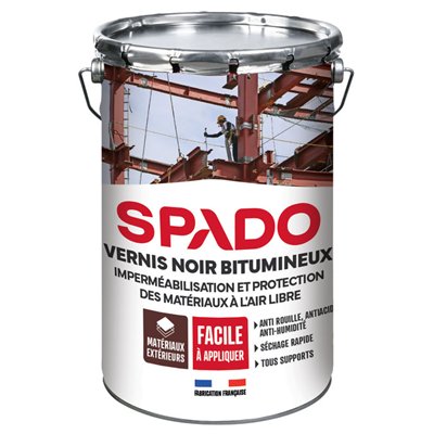 SPADO - Vernis noir bitumineux 4l
