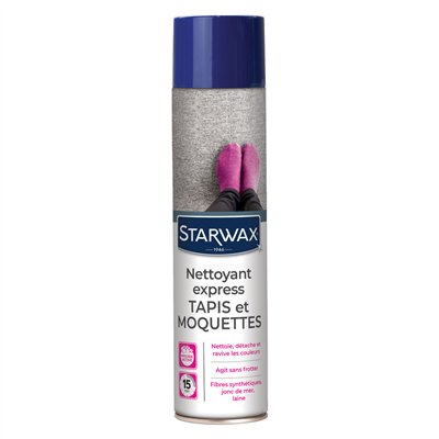 STARWAX - Nettoyant raviveur mousse tapis aérosol 600ml Starmoquet