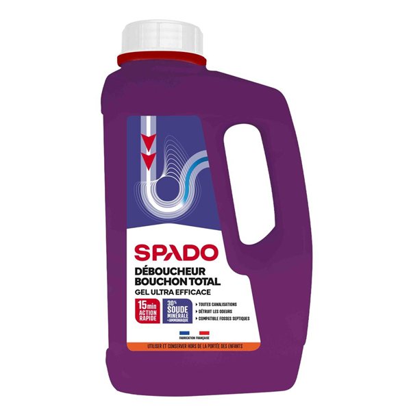 SPADO - Déboucheur canalisation gel soude 1 L