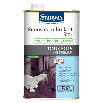 STARWAX - Renovateur brillant star tous sols intérieur 1l