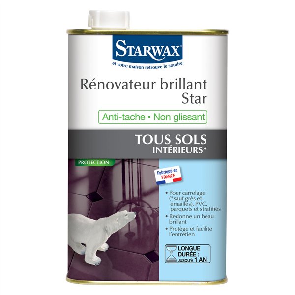 STARWAX - Renovateur brillant star tous sols intérieur 1l