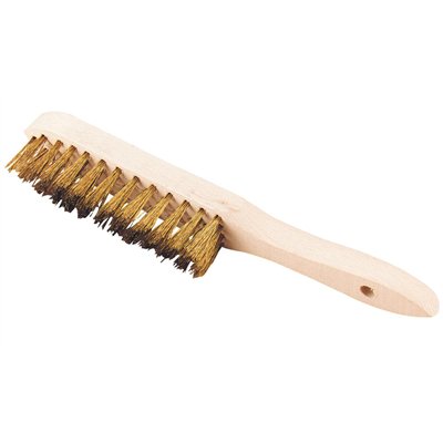 CHALIMONT - Brosse à Manche Fil Rond Laitonné 28cm Souple