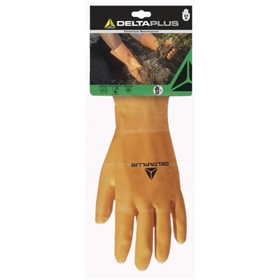 DELTA PLUS - Gants Plantation Latex Lourd Orange sur Carte