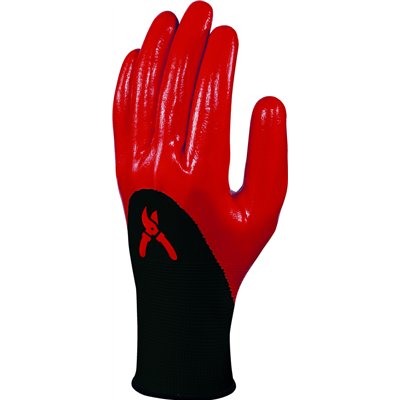 DELTA PLUS - Gants Spécial Récolte Tricot Enduit Rouge T10 sur Carte