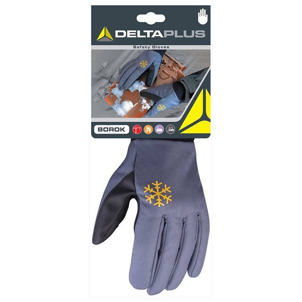 DELTA PLUS - Gants Hiver Dos Polyester Enduit Polyuréthane