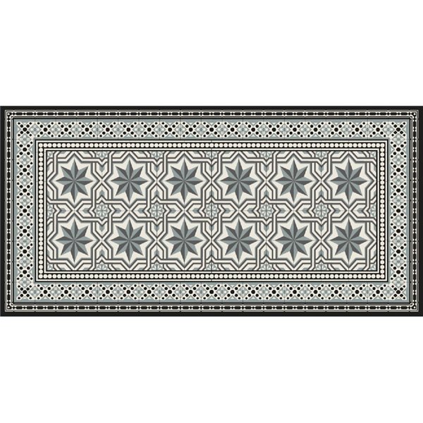 MERCURY - Tapis Velvet Carrelage Gris