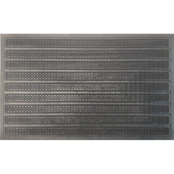 BTB - Tapis Gratte Pieds Caoutchouc Technitip 45x75cm
