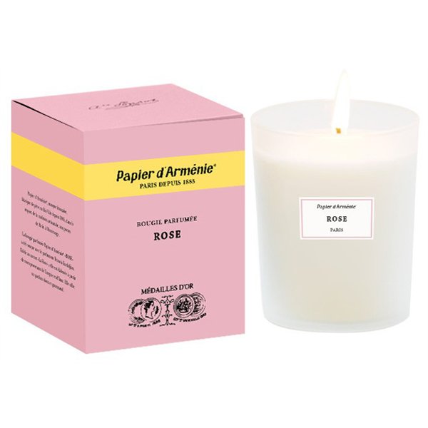 PAPIERS D'ARMENIE - Bougie Papier d'Arménie la Rose