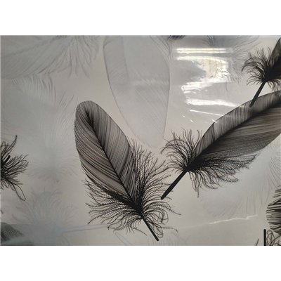 ACCESS DECO - Film Vitrostatique Plume Givré