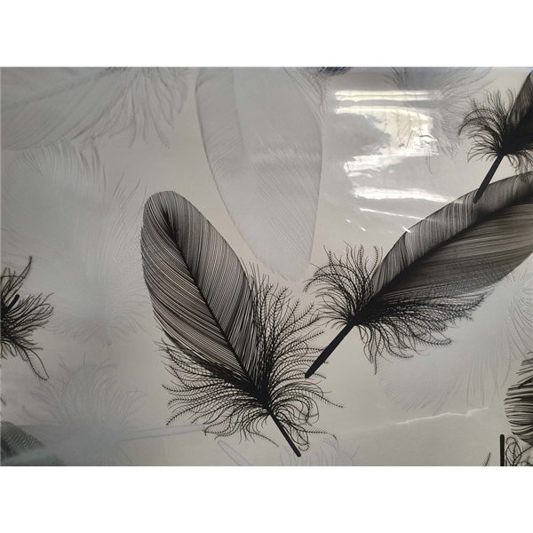 ACCESS DECO - Film Vitrostatique Plume Givré