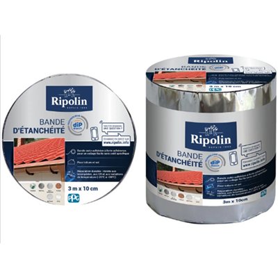 RIPOLIN - Bande d'Étanchéité Auto-Adhésive Alu 3mx10cm
