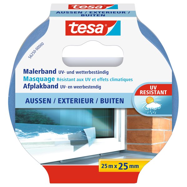 TESA - Masquer - Protection Précision Extérieur EcoLogo Bleu 25mx25mm