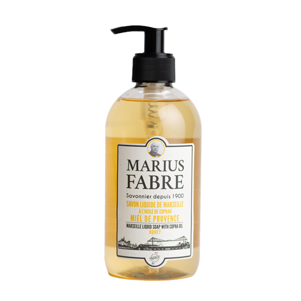 MARIUS FABRE - Savon de Marseille Liquide Flacon Pompe 400ml Senteur Miel
