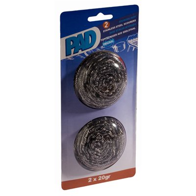 PAD - Boule Inox 20g Blister de 2
