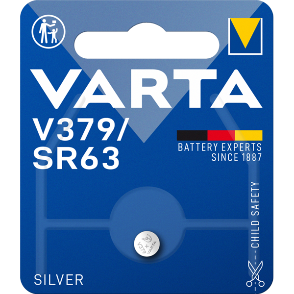VARTA - Pile Montre SR63/V379 Blister de 1 Pile