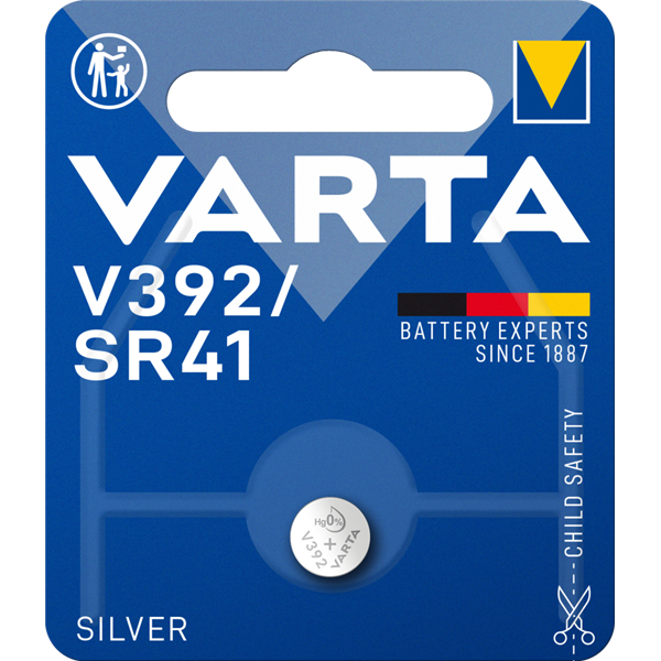 VARTA - Pile Montre SR41/V392 Blister de 1 Pile