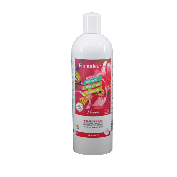 PRIMODEUR - Primodeur 3D Nettoyant Désinfectant Surodorant 1 litre Parfum Fleuri