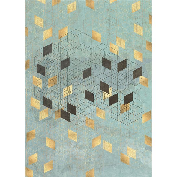 KOMAR - Papier Peint Panoramique Plaqué Or 200 x 280cm