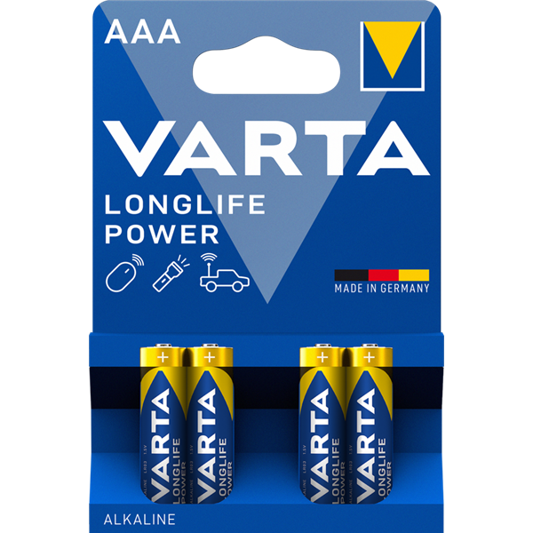 VARTA - Pile Longlife Power LR03/AAA blister de 4