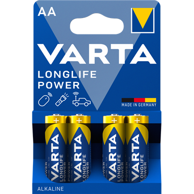 VARTA - Pile Longlife Power LR06/AA blister de 4