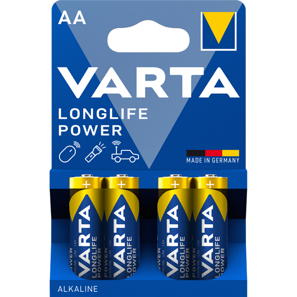 VARTA - Pile Longlife Power LR06/AA blister de 4