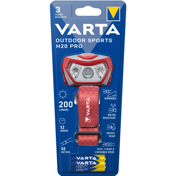 VARTA - Torche Frontale Outdoor H20 Pro