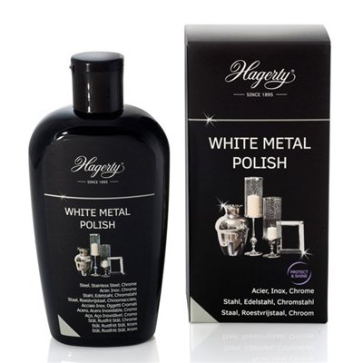 HAGERTY - Lotion Nettoyante Métal Blanc Acier Inox Chrome 250ml