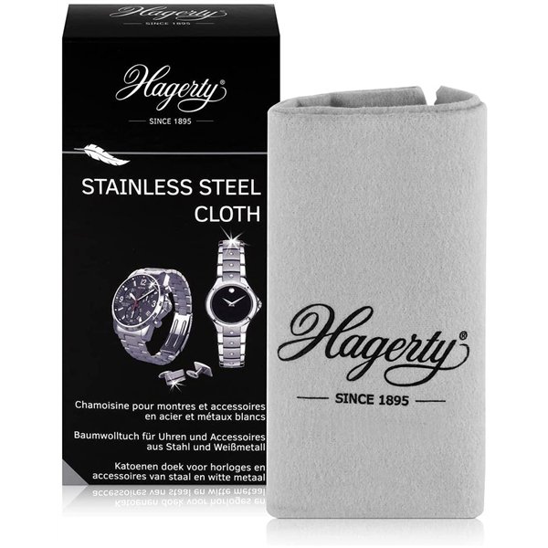 HAGERTY - Chamoisine Montre Acier Inox 30x36cm