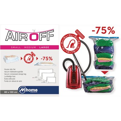 MONDEX - Housse Vide d'Air Large Air Off 80x130cm