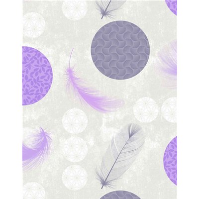 ACCESS DECO - Toile Cirée Déco 140cmx20m Duvet Parme