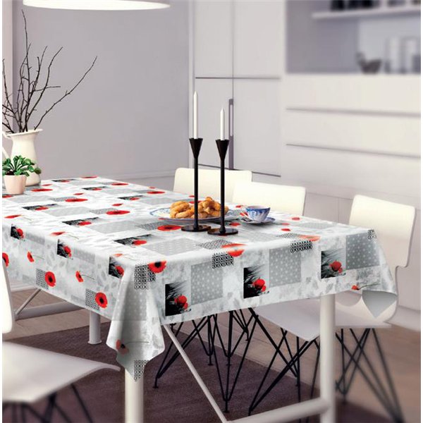 ACCESS DECO - Toile Cirée Prestige 140cmx20m Pavot