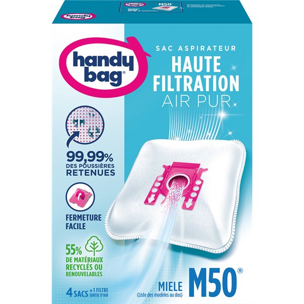 HANDY BAG - Sac aspirateur handy bag non tissé x4 miele m50