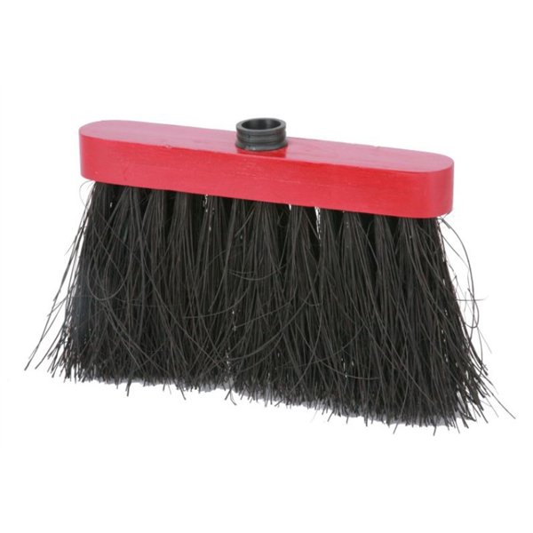 DOMERGUE - Balai Extérieur Droit Piassava Rouge/Noir 25cm