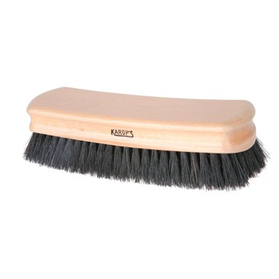 DOMERGUE - Brosse habit cintre vernie soie noire